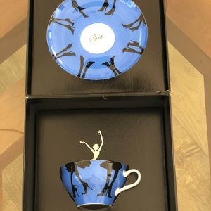 Limited Ed. Ruben Toledo Signed Tea Cup and Saucer